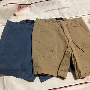 Abercrombie men’s casual shorts-Size Small-blue and tan